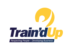 Train'd Up company logo, industrial recruitment